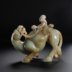 Chinese Han Dynasty Jade Camel Figure