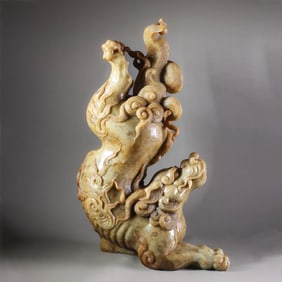 Chinese Han Dynasty Jade Beasts