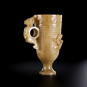Chinese Han Dynasty Jade Cup