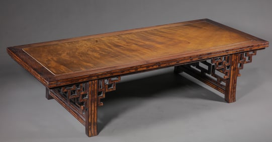 Chinese Qing Dynasty Huanghuali wood Kang table