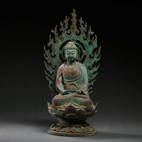 Chinese Liao Dynasty bronze statue of Buddha
