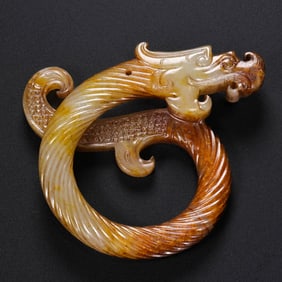 Chinese Warring States Period Jade Dragon