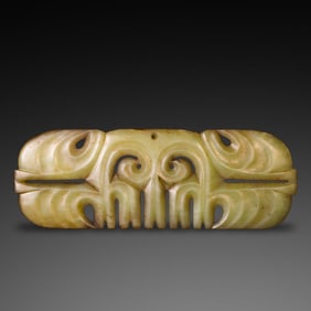 China Hongshan Period Hongshan Culture Gouyun Jade Pendant