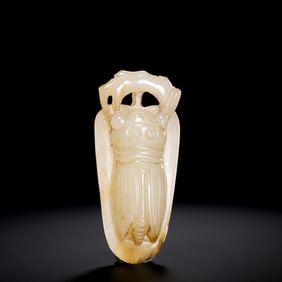 Chinese Han Dynasty Jade Cicada