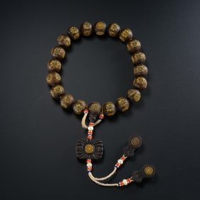 Chinese Qing Dynasty Agarwood Handheld