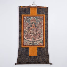 Chinese Buddhist Thangka Paintings from the Qing Dynasty