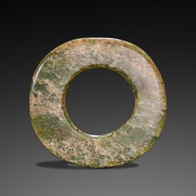 Chinese Hongshan period Hongshan culture square jade bi