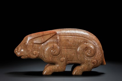 Chinese Shang and Zhou Dynasty Jade Rabbit