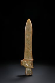 Chinese Shang Dynasty Jade Knife