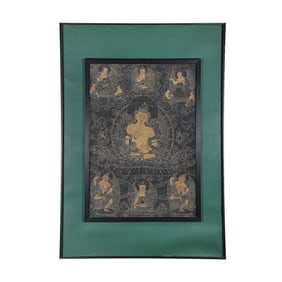 Chinese Buddhist Thangka Paintings from the Qing Dynasty