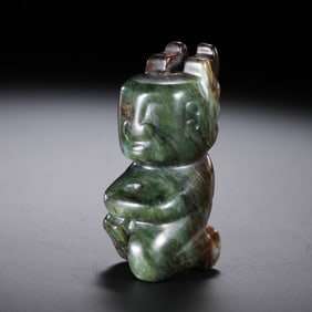 River-polished jade figures of Hongshan culture during the Hongshan period of China