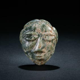 Jade human face of Hongshan culture, Hongshan period, China