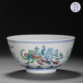 Doucai bowl, Guangxu period, Qing Dynasty, China