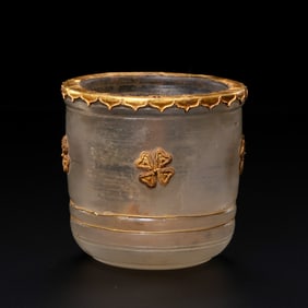 Chinese Tang Dynasty Pure Gold Crystal Cup