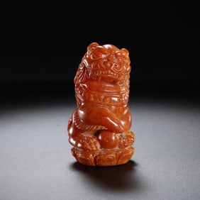 Chinese Liao Dynasty Agate Beasts