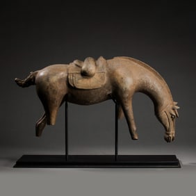 Chinese Tang Dynasty Bluestone Horse