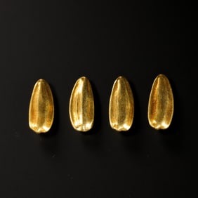 Pure Gold Pumpkin Seeds from the Qing Dynasty, China