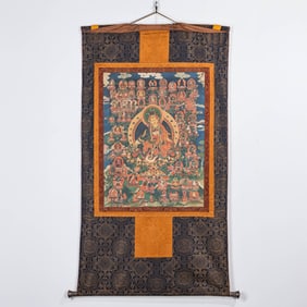 Chinese Buddhist Thangka Paintings from the Qing Dynasty