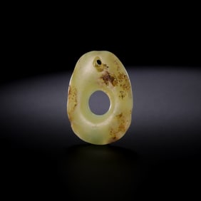 Jade bi of Hongshan culture during the Hongshan period of China