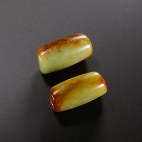 A pair of jade bridles from the Hongshan culture of China’s Hongshan period