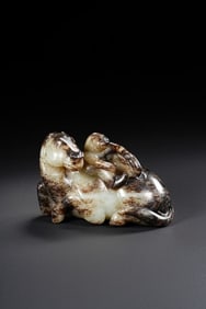 Chinese Han Dynasty Jade Horseman