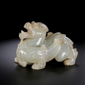 Chinese Han Dynasty Jade Evil-Repelling Beast