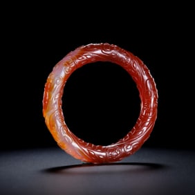 Chinese Warring States Period Red Agate Bracelet