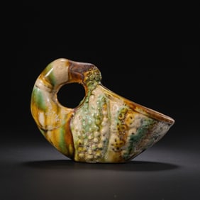 Chinese Tang Dynasty three-color goose first cup