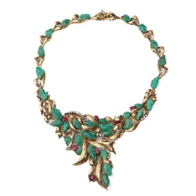Art Deco period, emerald necklace