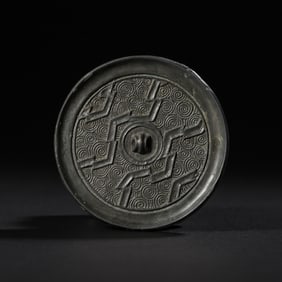 Ancient Chinese bronze mirror