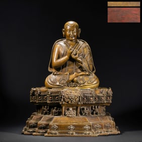 Chinese Ming Dynasty Alloy Bronze Seated Buddha