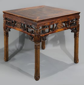 Chinese Qing Dynasty old mahogany eight-immortal table