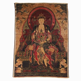 Chinese Qing Dynasty Buddhist Statue Kesi