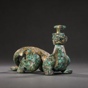 Chinese Warring States Period Gold and Silver Auspicious Beasts