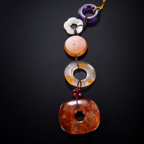Chinese Han Dynasty Square Jade Pendant