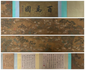 "One Hundred Horses" by Zhao Mengfu