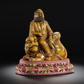 Chinese Qing Dynasty Tianhuang Figure Ornaments