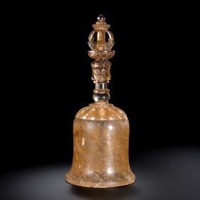 Chinese Han Dynasty Crystal Buddhist Bell