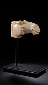 Chinese Han Dynasty Jade Horse Head