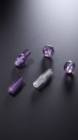 A set of Chinese crystal beads from the Warring States period