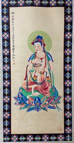 Buddha Statue by Zhang Daqian