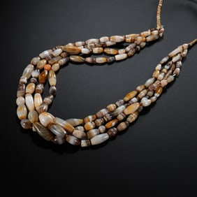 PIU period, sardonyx necklace