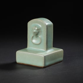 Chinese Northern Song Dynasty Ru kiln celadon seal