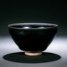 Chinese Southern Song Dynasty Jian Kiln Black Glaze Rabbit Hair Cup