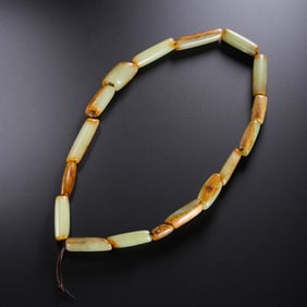 Jade necklace ornaments of Hongshan culture during the Hongshan period of China