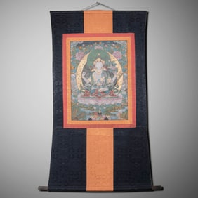 Chinese Qing Dynasty Buddhist Thangka