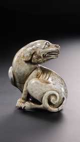 Chinese Han Dynasty Jade Dog