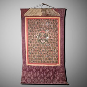 Chinese Qing Dynasty Buddhist Thangka