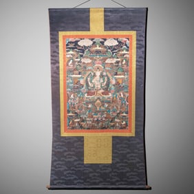 Chinese Qing Dynasty Buddhist Thangka