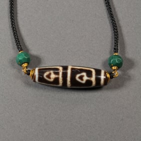 Pure Dzi Bead Necklace from the Tang Dynasty, China